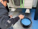 明石市　ベランダ防水　室外機